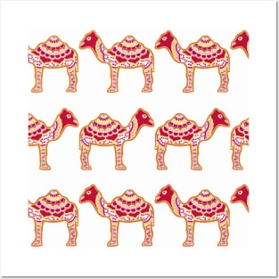 Red Camels Posters and Art